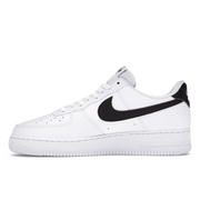 Air Force 1 07 White Black Pebbled Leather
