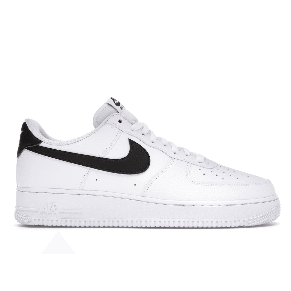 Air Force 1 07 White Black Pebbled Leather — 36