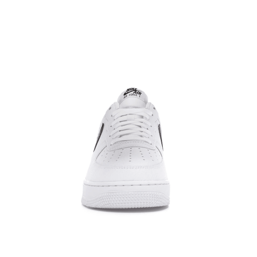 Air Force 1 07 White Black Pebbled Leather — 36