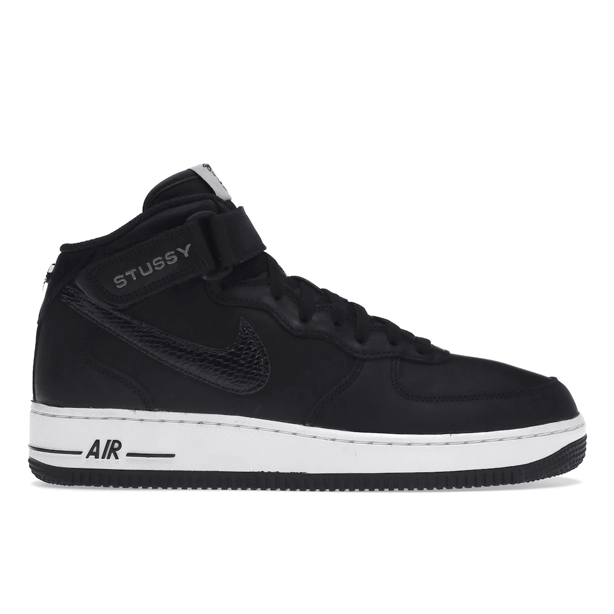 Air Force 1 Mid x Stussy Black White — 36
