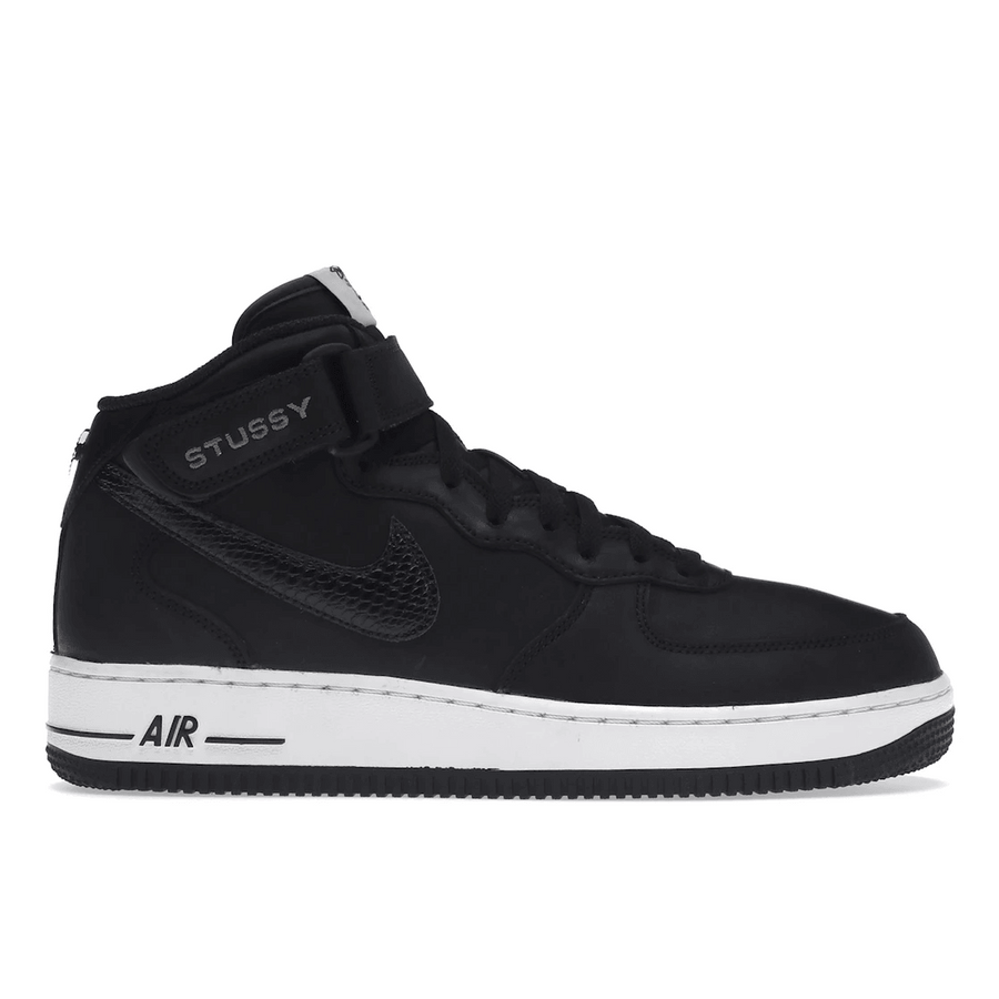 Air Force 1 Mid x Stussy Black White — 36
