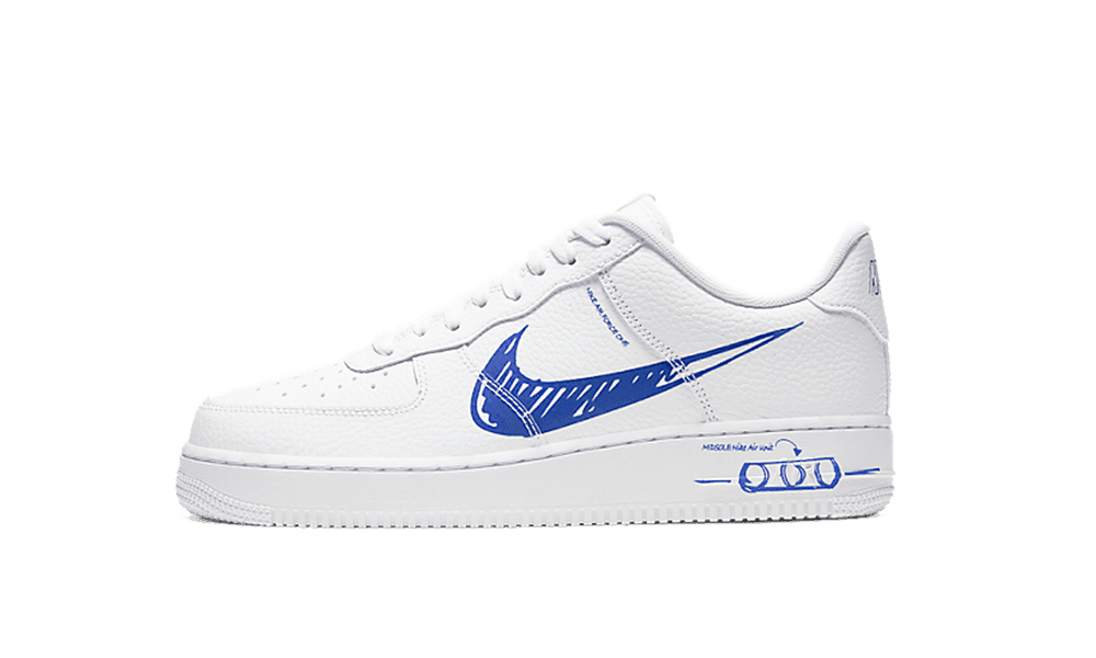 Air Force 1 Sketch White Royal — 36