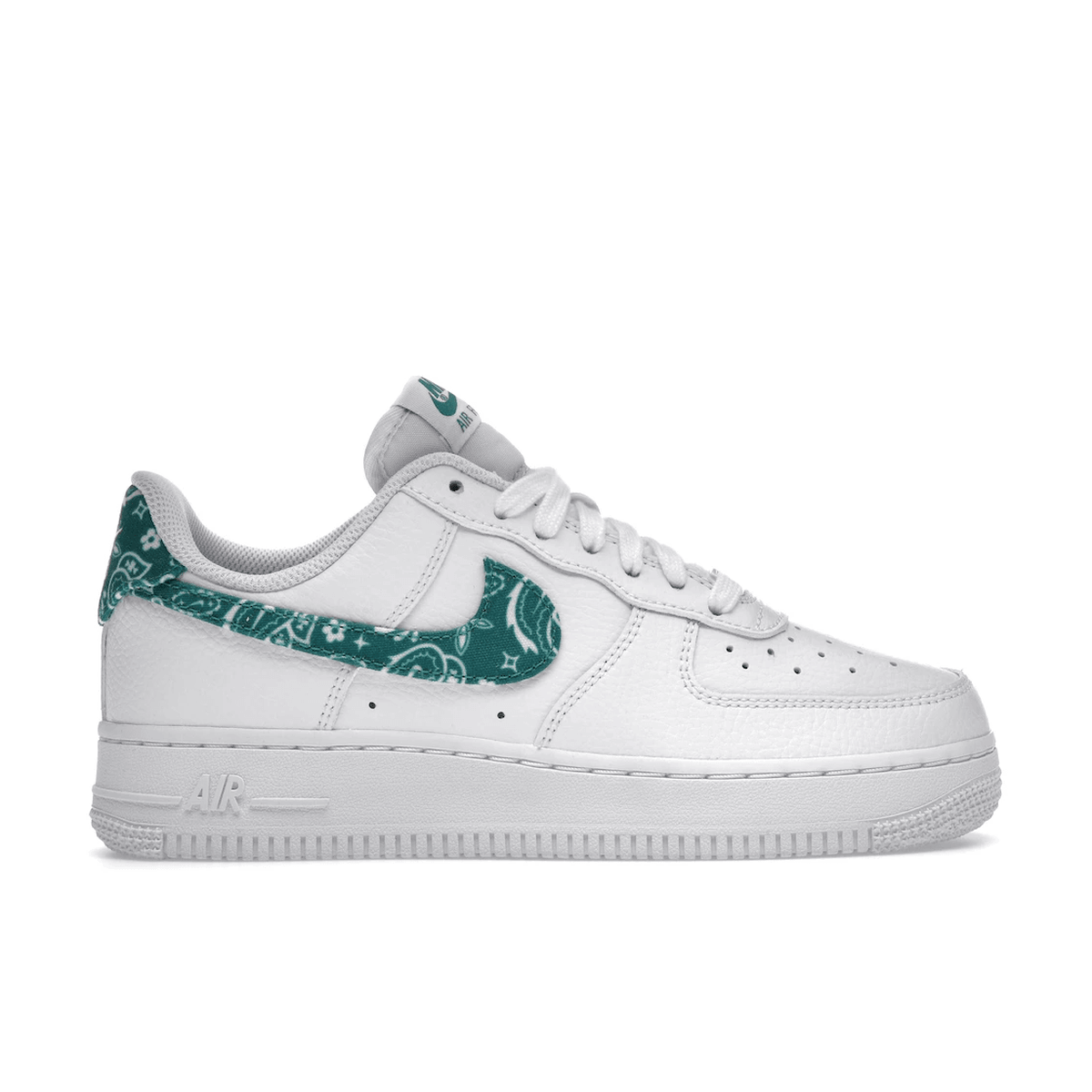 Air Force 1 White Green Paisley — 36