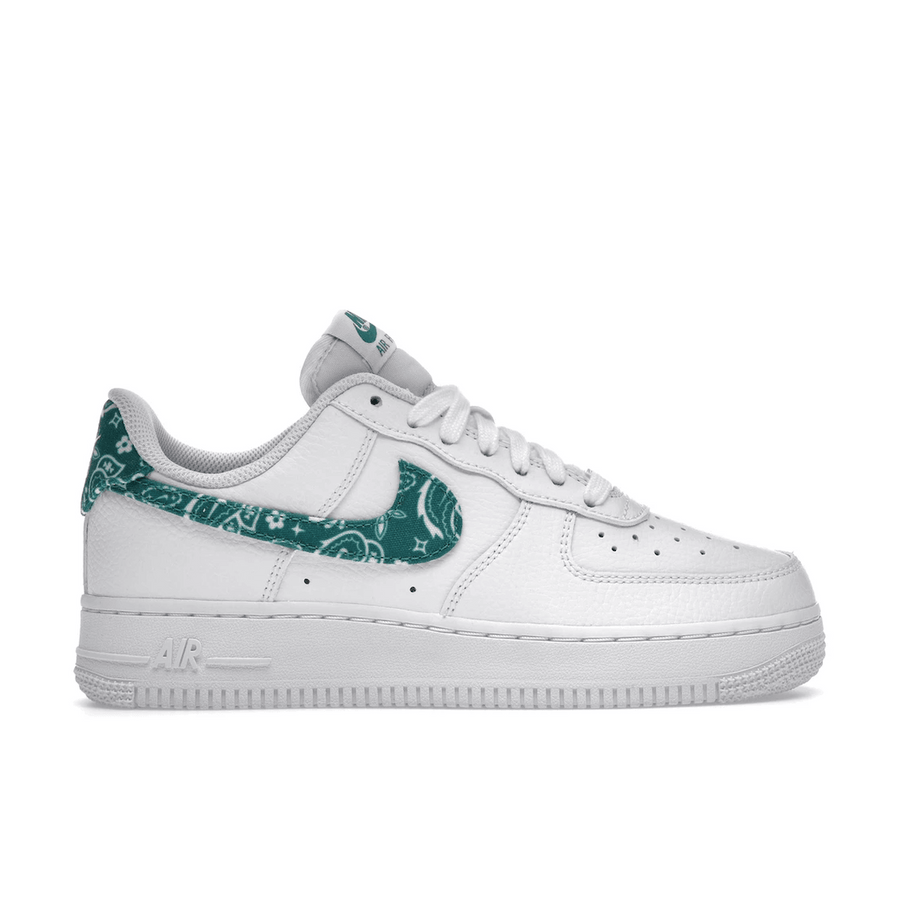 Air Force 1 White Green Paisley — 36