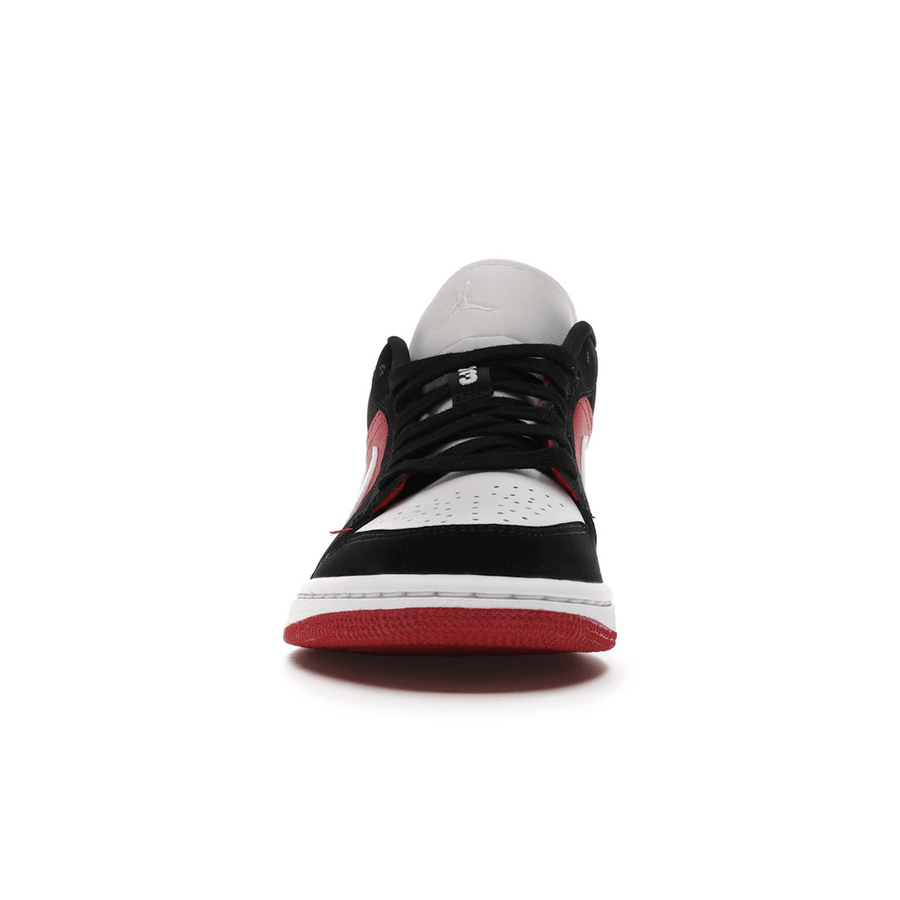 Air Jordan 1 Low Black White Gym Red — 36