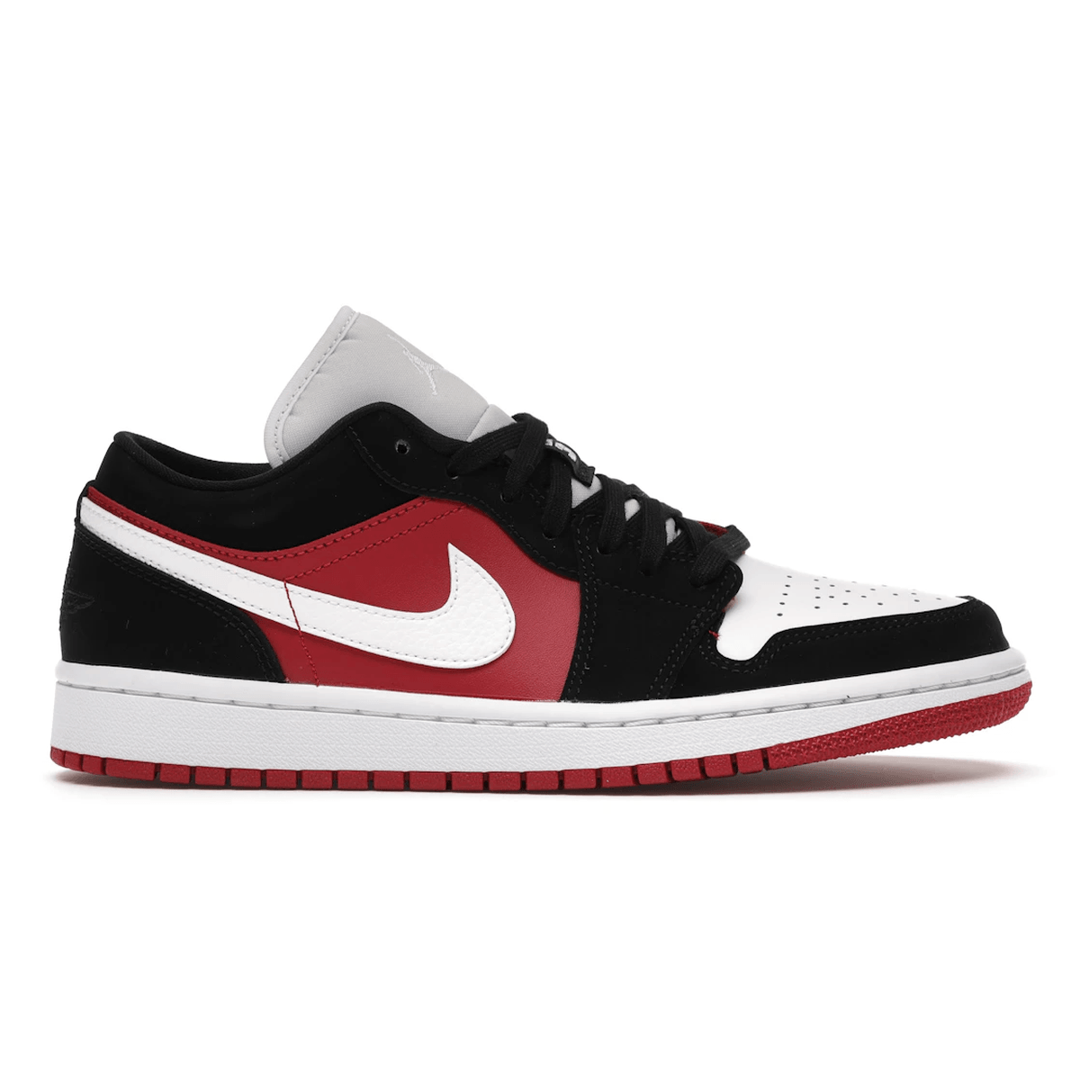 Air Jordan 1 Low Black White Gym Red — 36