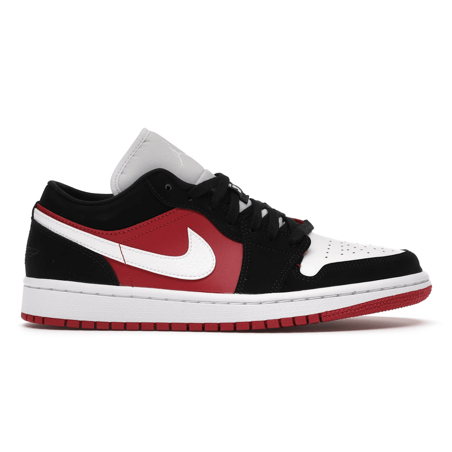 Air Jordan 1 Low Black White Gym Red — 36