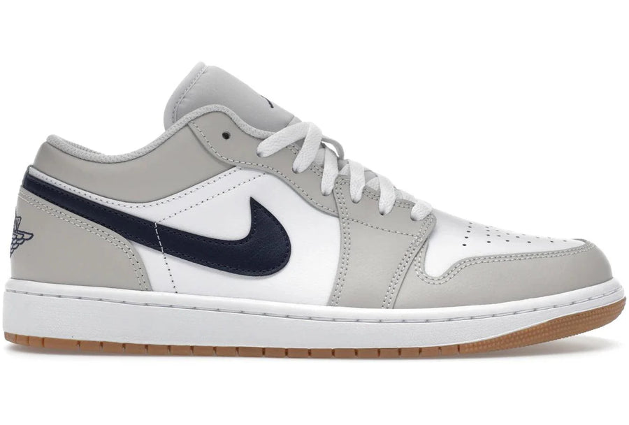 Air Jordan 1 Low Midnight Navy Neutral Grey — 36