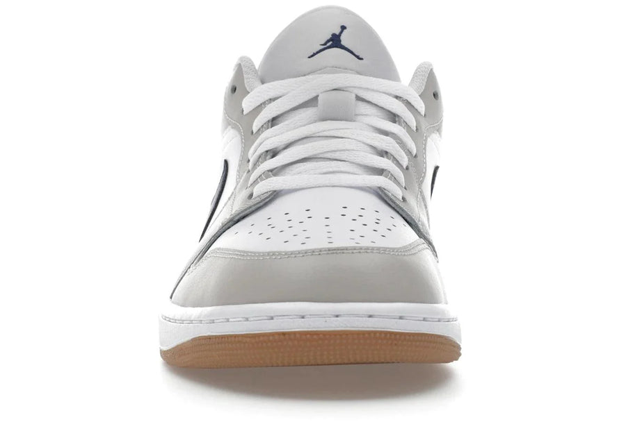Air Jordan 1 Low Midnight Navy Neutral Grey — 36