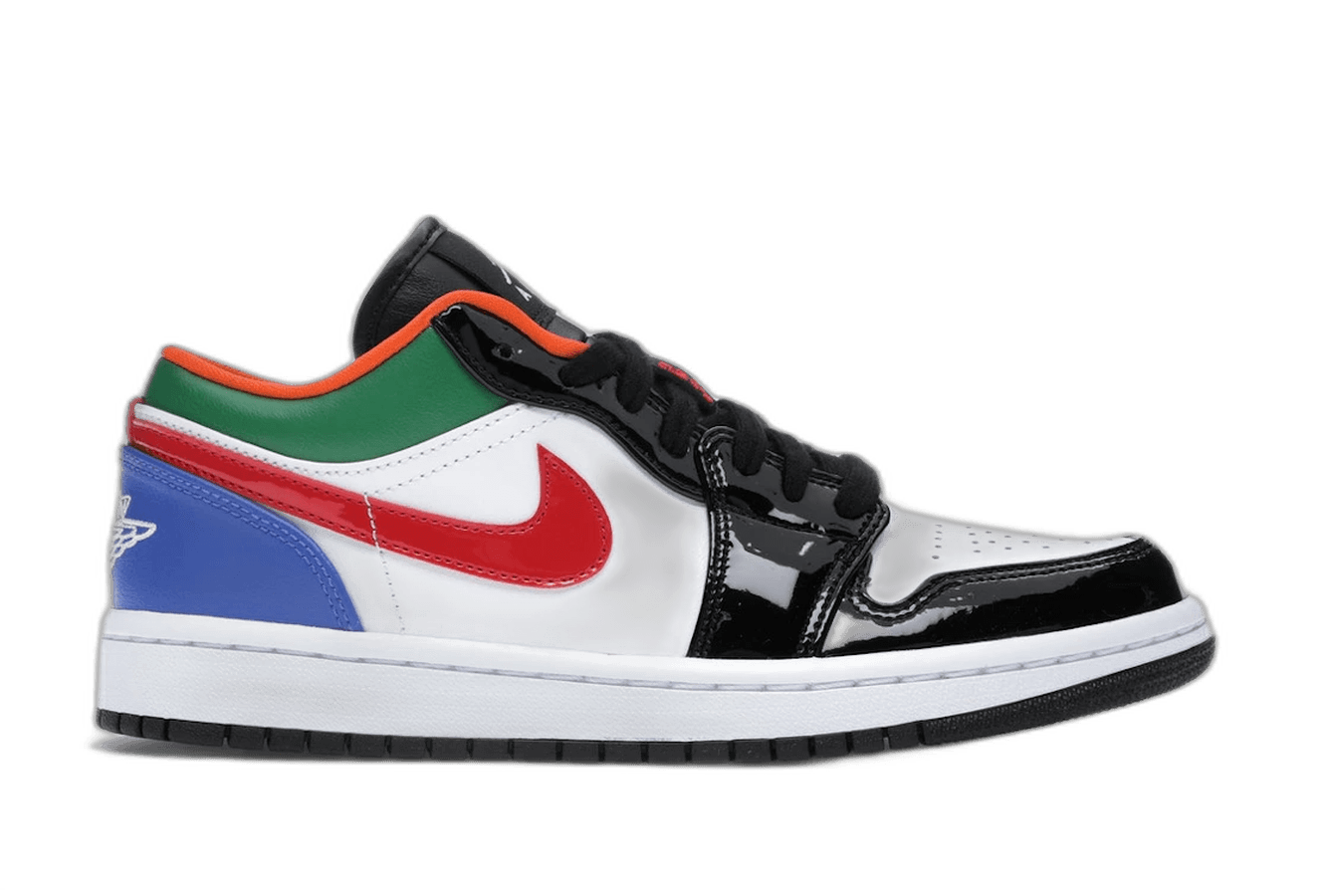 Air Jordan 1 Low Multi-Color Black Toe — 36