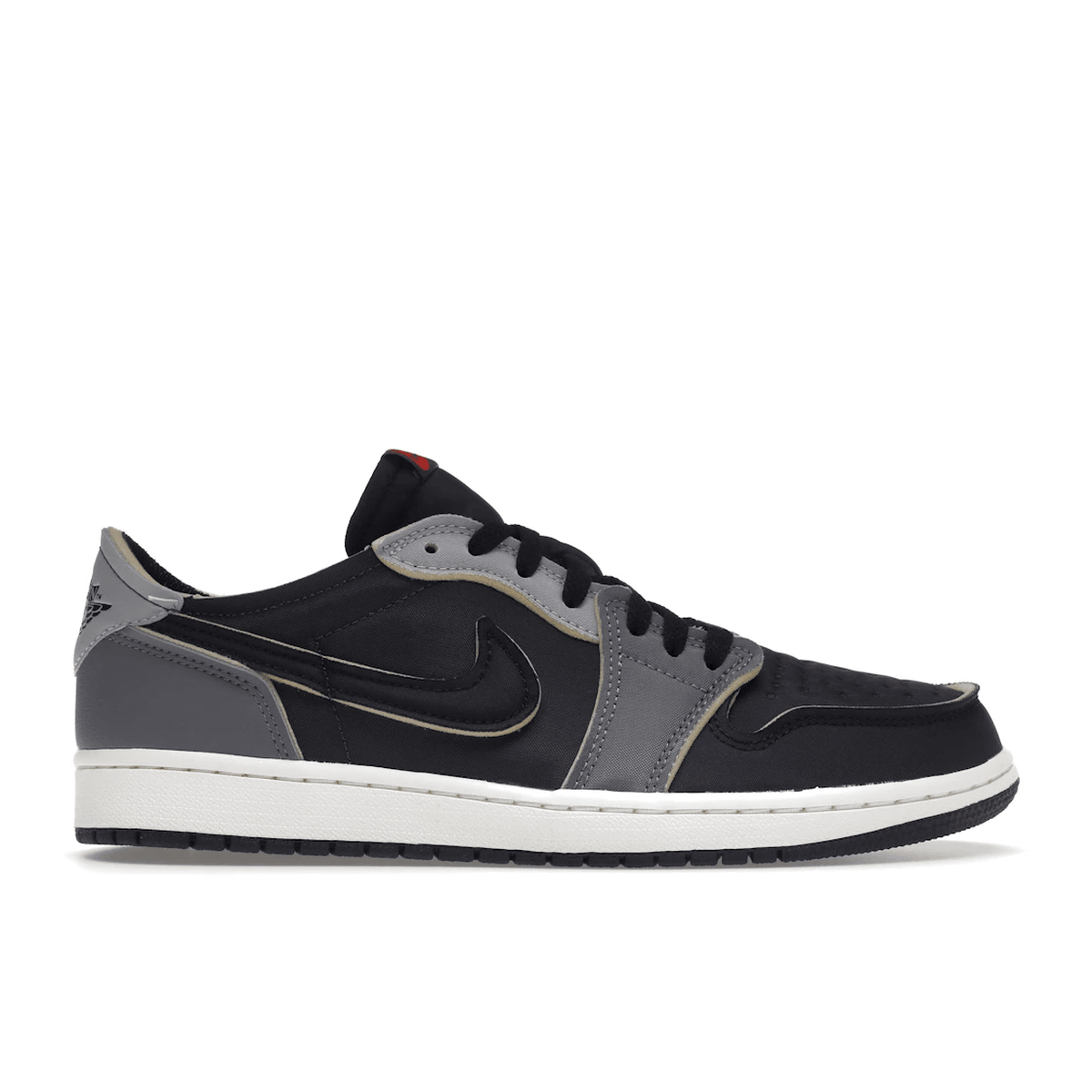 Air Jordan 1 Low AND EX Black Smoke Grey — 36