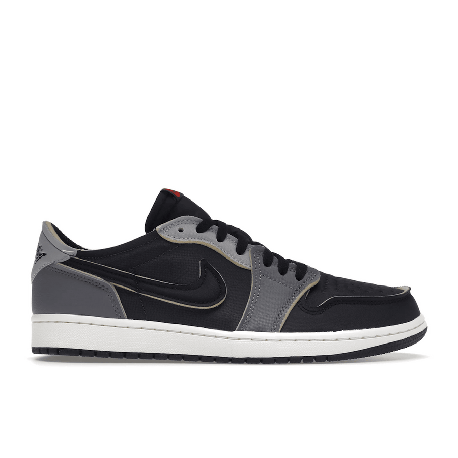 Air Jordan 1 Low AND EX Black Smoke Grey — 36