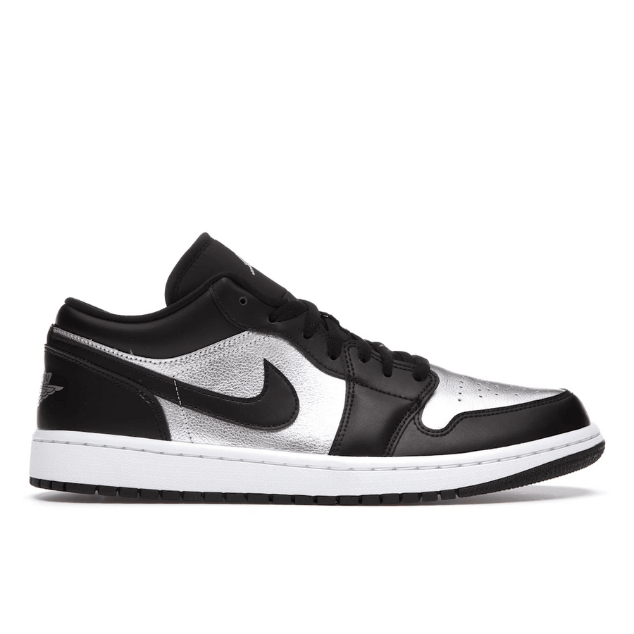 Air Jordan 1 Low SE Black Metallic Silver — 36