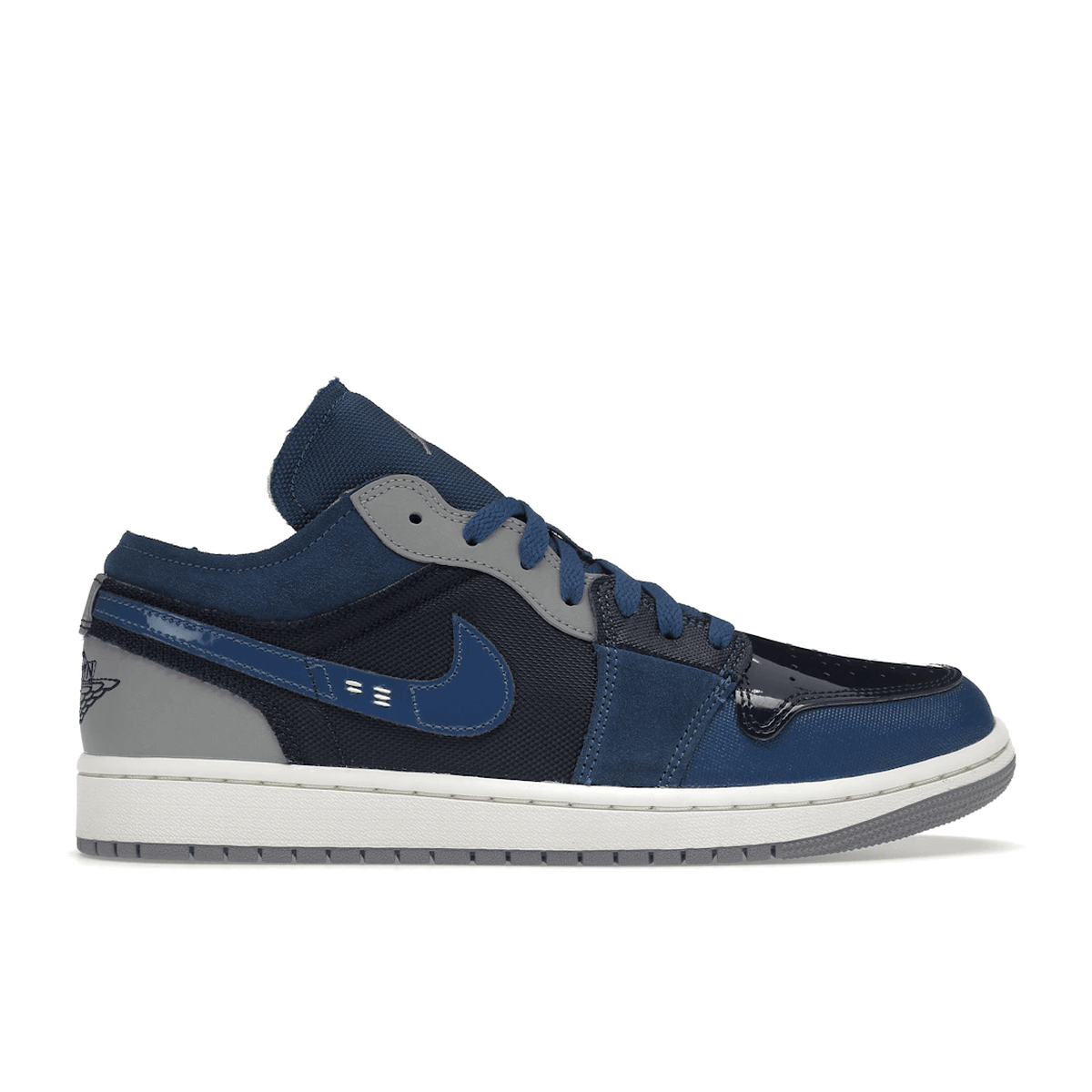 Air Jordan 1 Low SE Craft Obsidian French Blue Ashen Slate White — 36