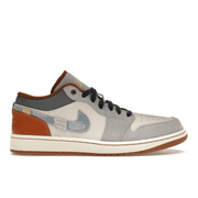 Air Jordan 1 Low SE Phantom Repaired Denim Swoosh