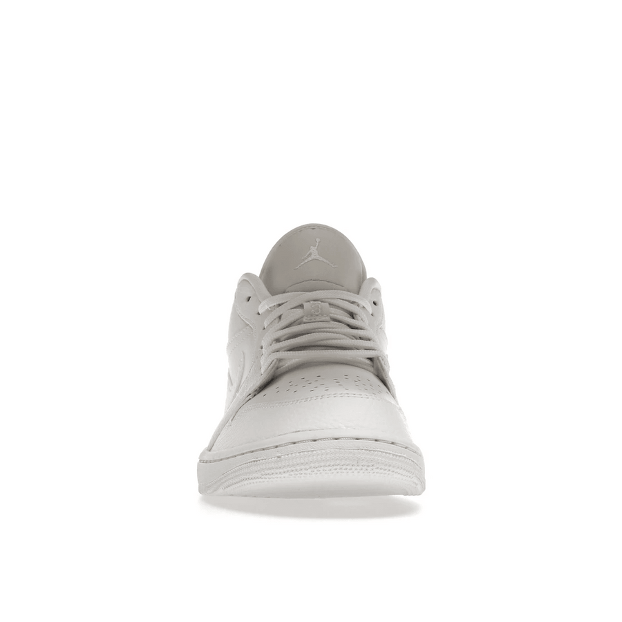 Air Jordan 1 Low Triple White Tumbled Leather — 36
