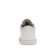 Air Jordan 1 Low Triple White Tumbled Leather