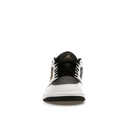 Air Jordan 1 Low White Black Metallic Gold Swoosh