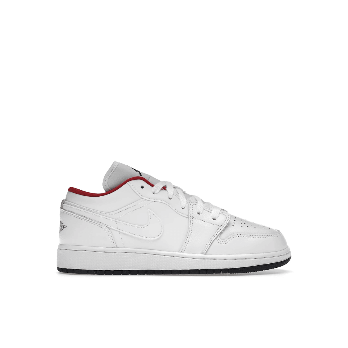 Air Jordan 1 Low White Gym Red Black — 36