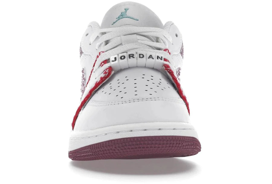 Air Jordan 1 Low White Light Bordeaux — 36