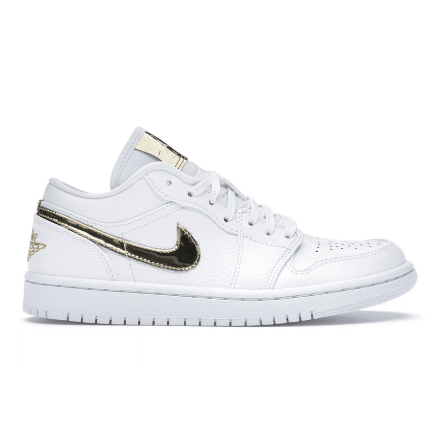 Air Jordan 1 Low White Metallic Gold — 36