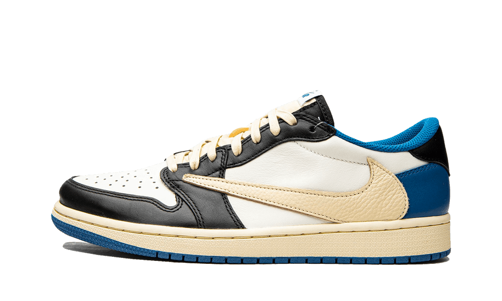Air Jordan 1 Low X Fragment X Travis Scott Military Blue — 36