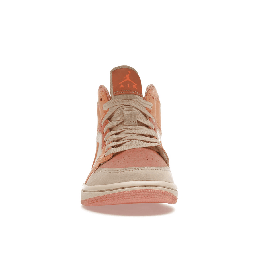 Air Jordan 1 Mid Apricot Orange — 36