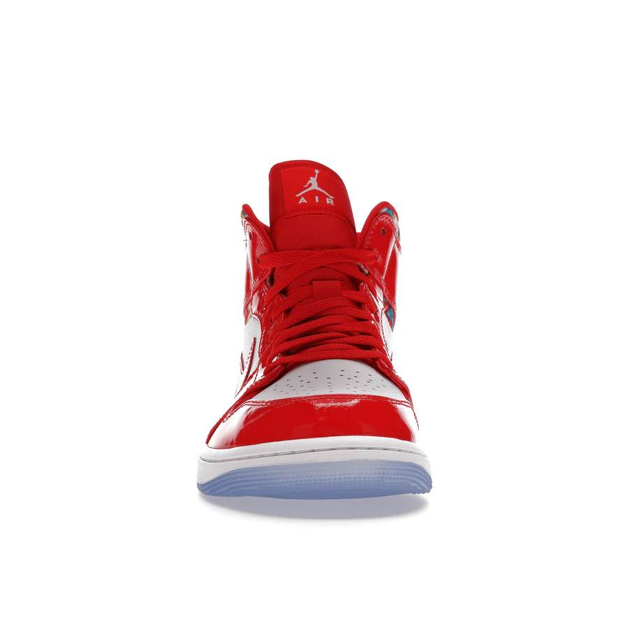 Air Jordan 1 Mid Barcelona Sweater Red Patent — 36