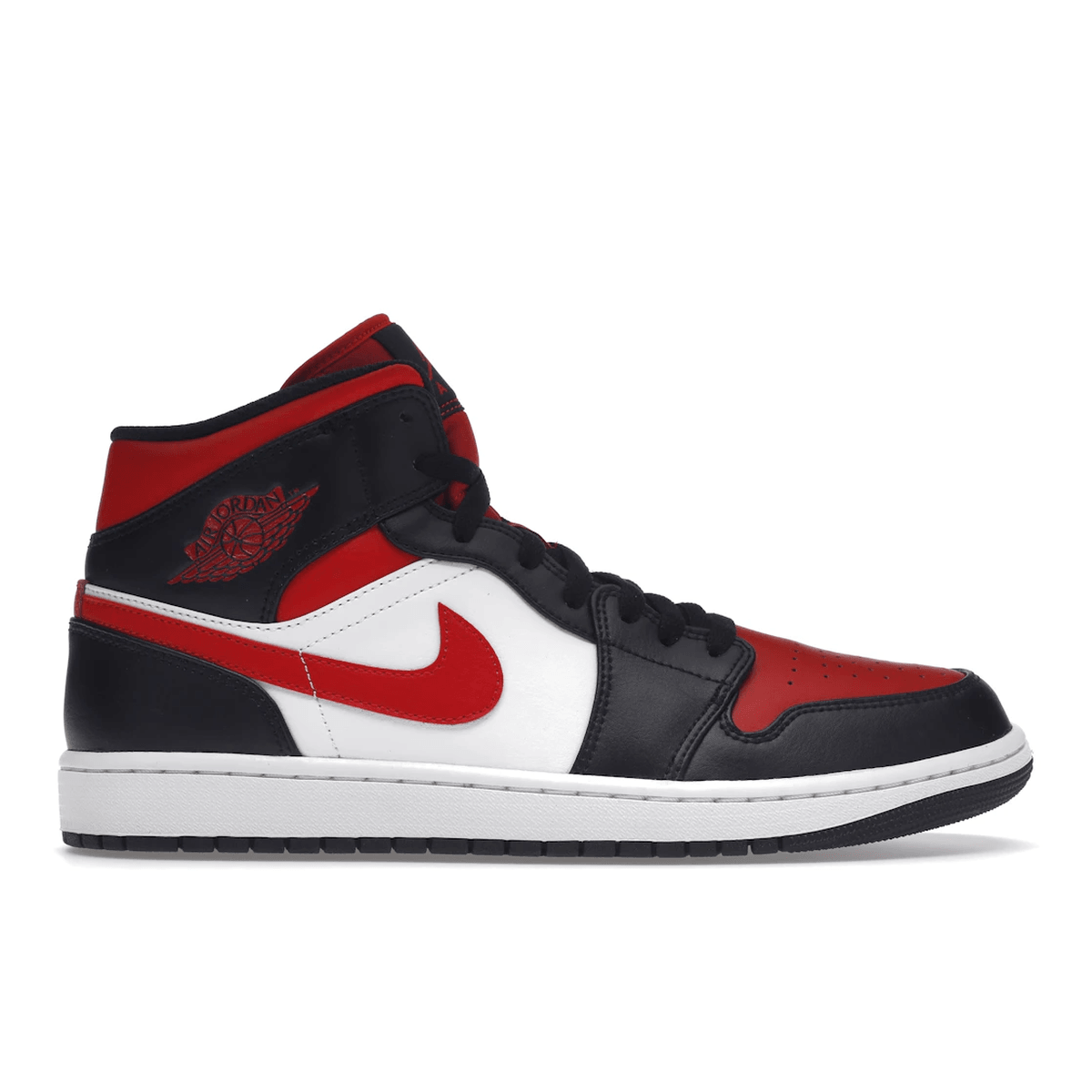 Air Jordan 1 Mid Black Fire Red — 36
