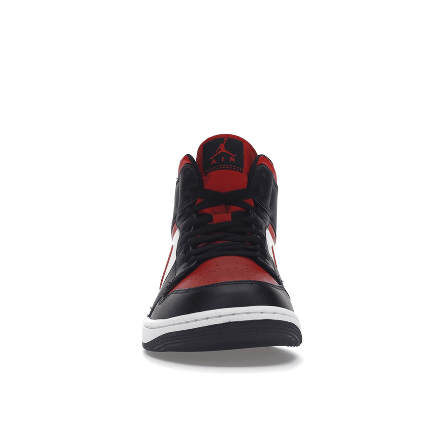 Air Jordan 1 Mid Black Fire Red — 36