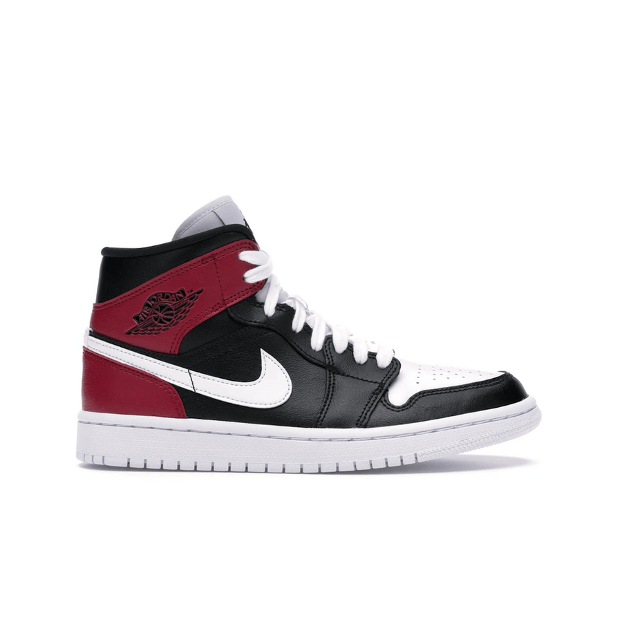 Air Jordan 1 Mid Black Noble Red — 36