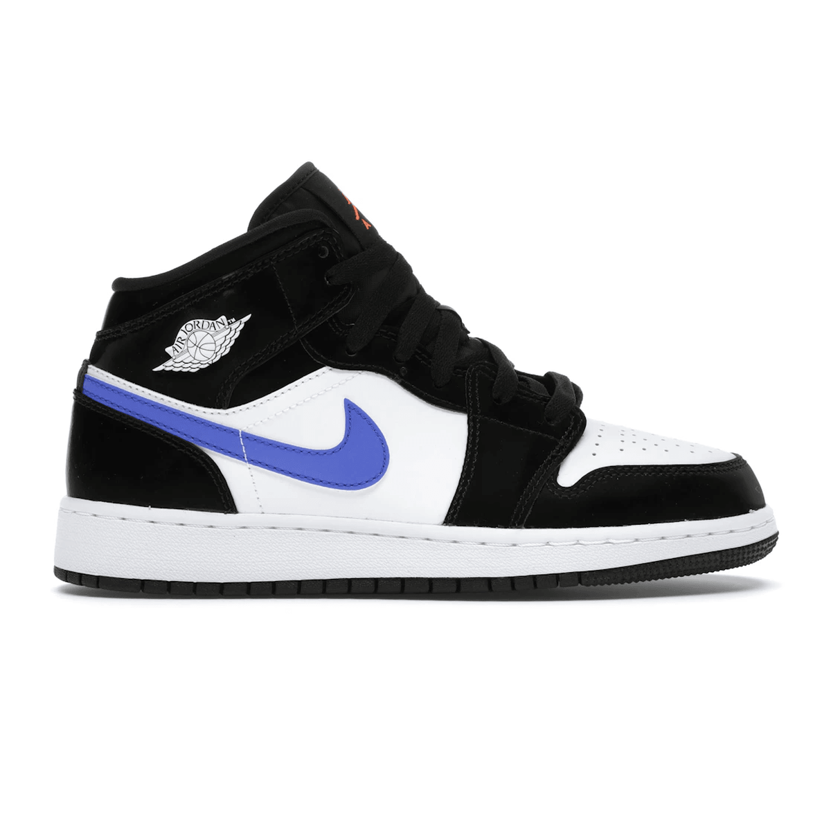 Air Jordan 1 Mid Black Racer Blue White — 36