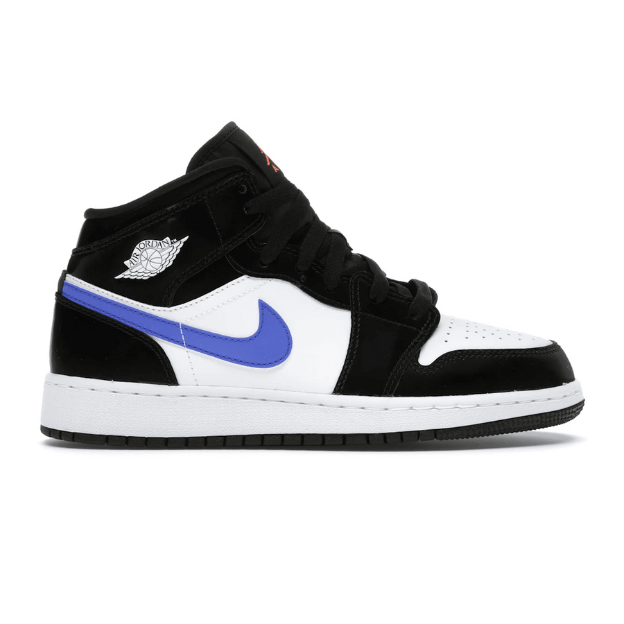 Air Jordan 1 Mid Black Racer Blue White — 36