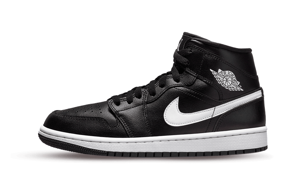 Air Jordan 1 Mid Black White — 36