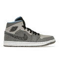 Air Jordan 1 Mid Crater Gray University Blue
