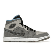 Air Jordan 1 Mid Crater Gray University Blue