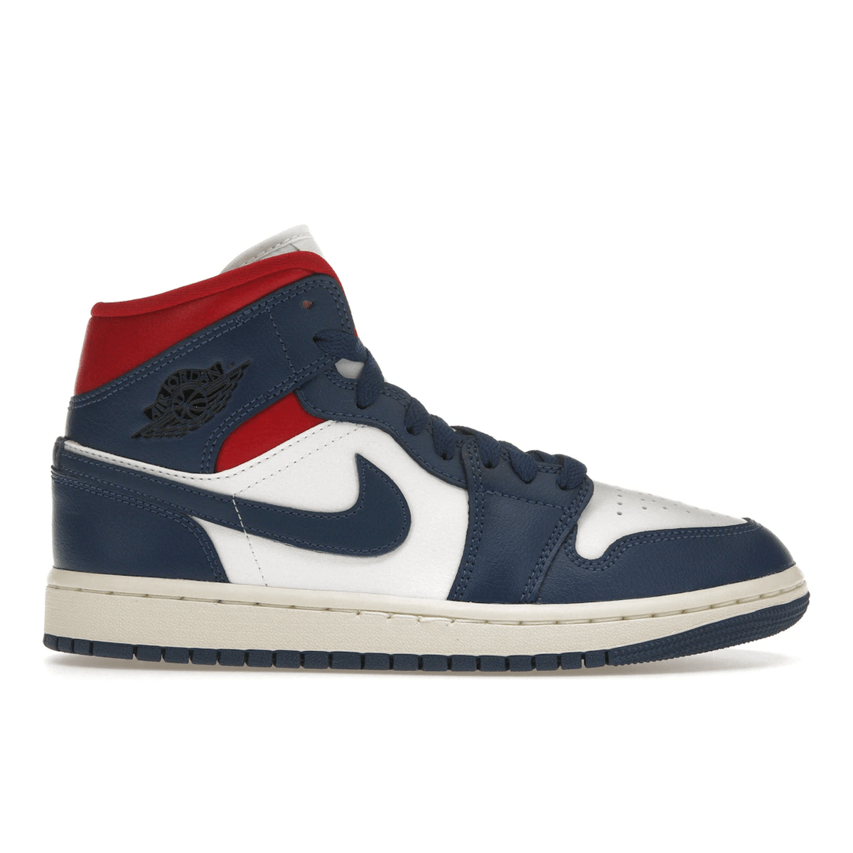 Air Jordan 1 Mid French Blue Gym Red — 36