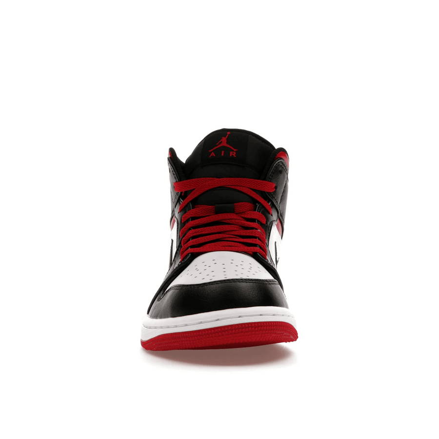Air Jordan 1 Mid Gym Red Black Toe — 36