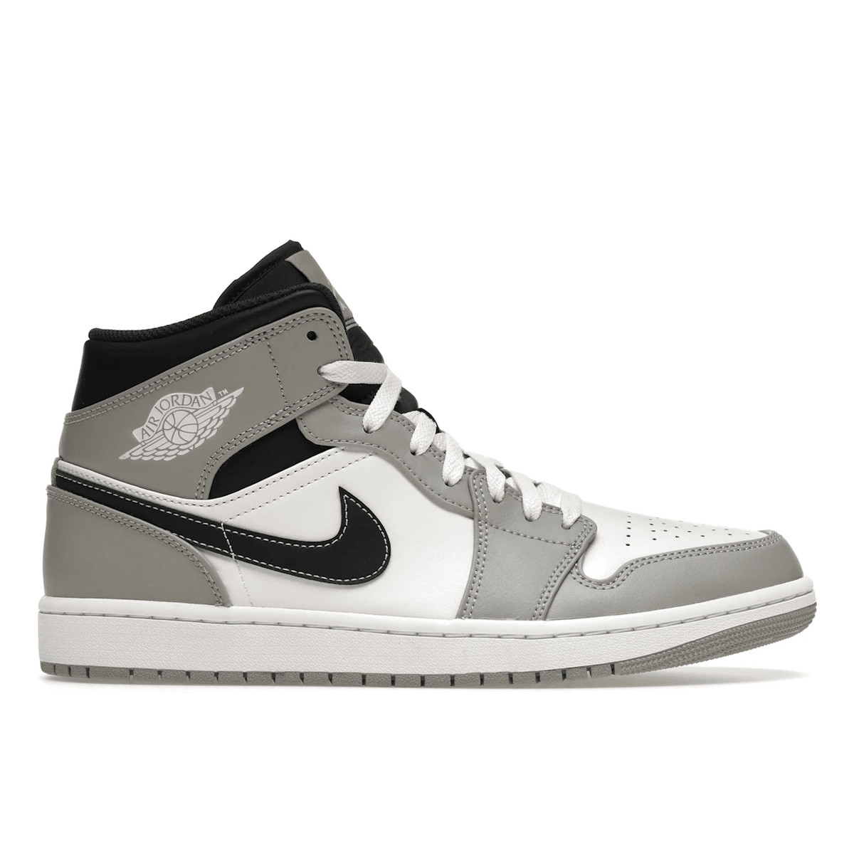 Air Jordan 1 Mid Light Smoke Gray Anthracite — 36