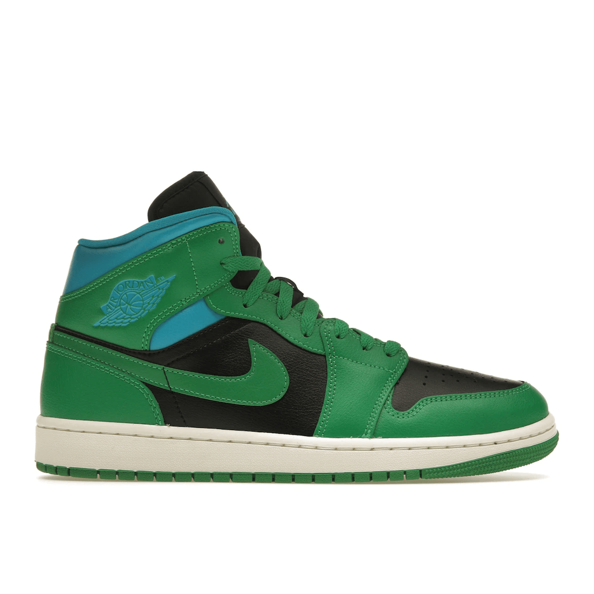 Air Jordan 1 Mid Lucky Green Aquatone — 36