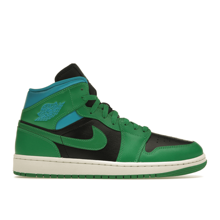 Air Jordan 1 Mid Lucky Green Aquatone — 36