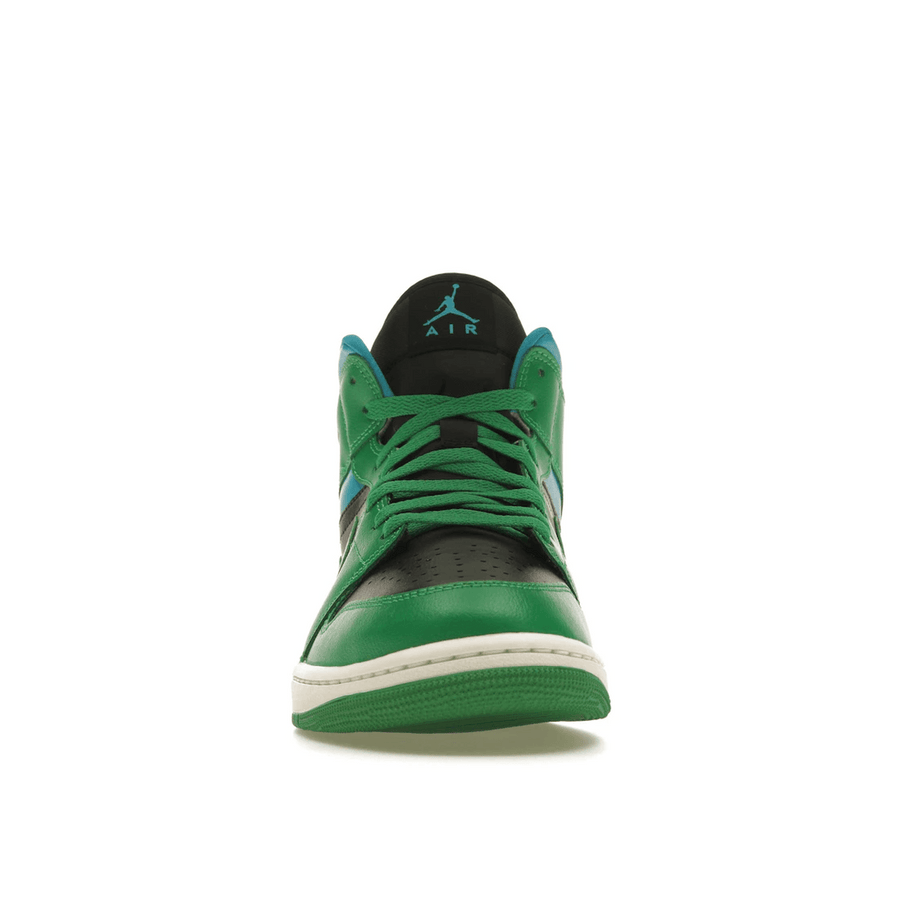 Air Jordan 1 Mid Lucky Green Aquatone — 36
