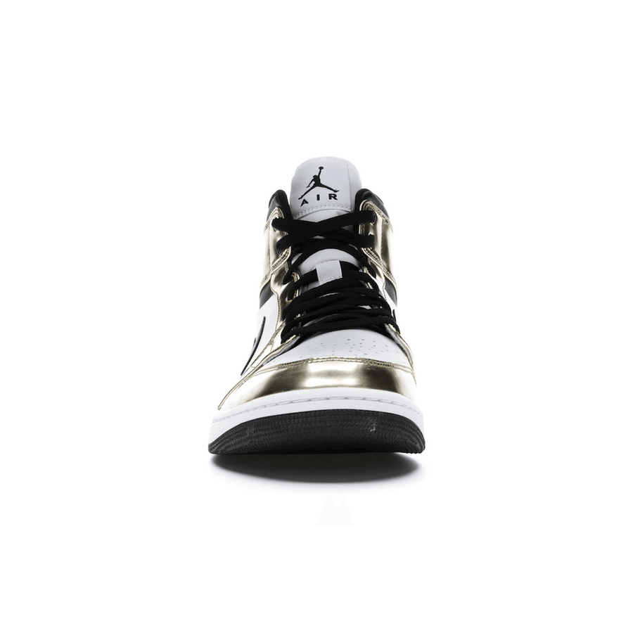 Air Jordan 1 Mid Metallic Gold Black White — 36