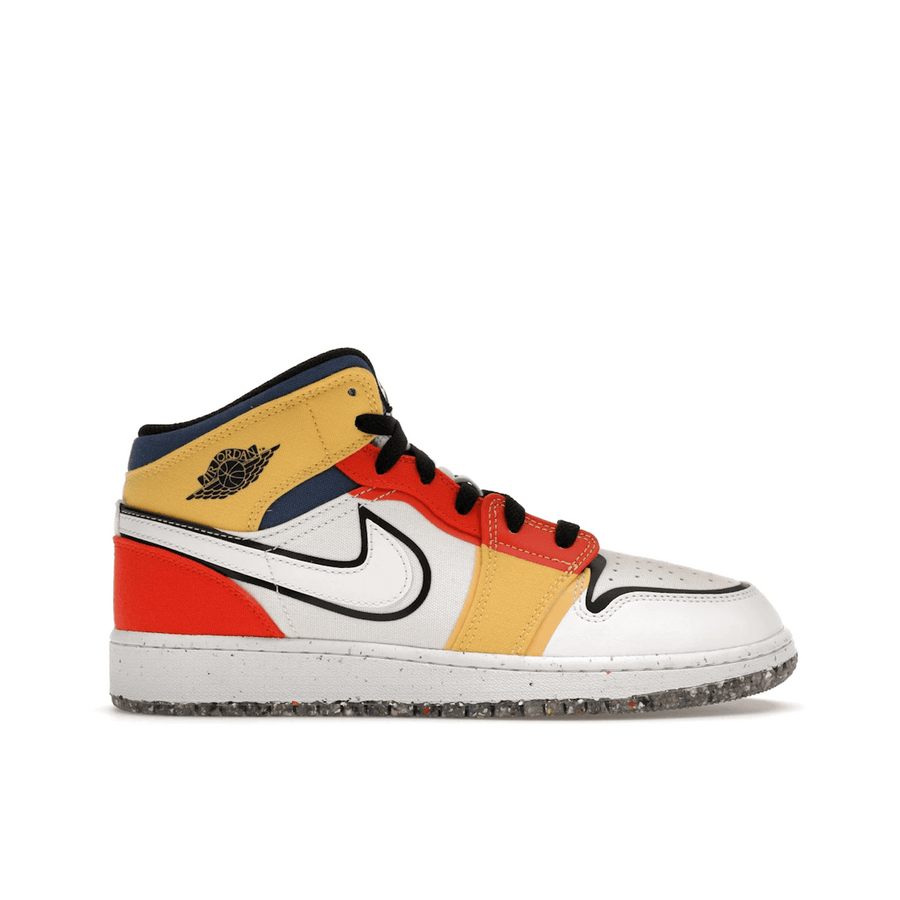 Air Jordan 1 Mid Multi-Color Canvas — 36