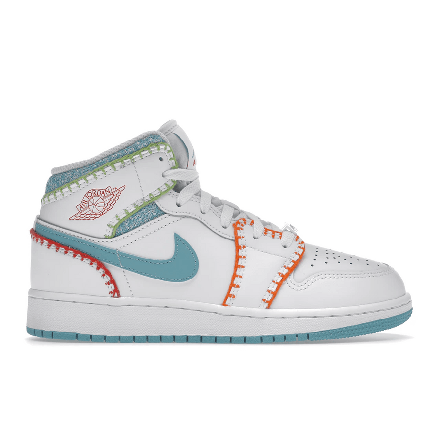 Air Jordan 1 Mid Multi Knit — 36