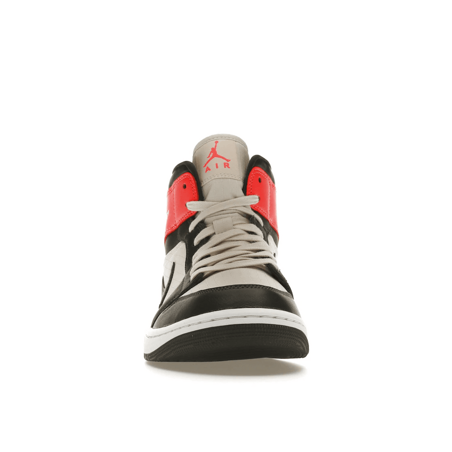 Air Jordan 1 Mid Newsprint Light Orewood Brown — 36