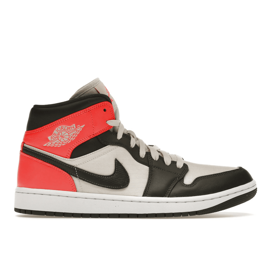 Air Jordan 1 Mid Newsprint Light Orewood Brown — 36