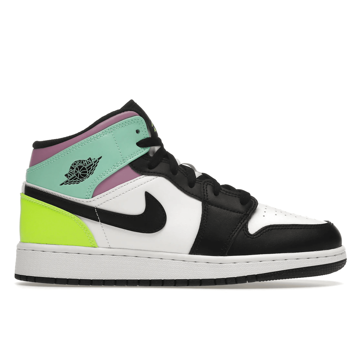 Air Jordan 1 Mid Pastel Black Toe — 36