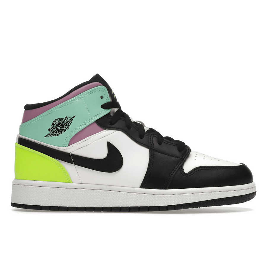 Air Jordan 1 Mid Pastel Black Toe — 36