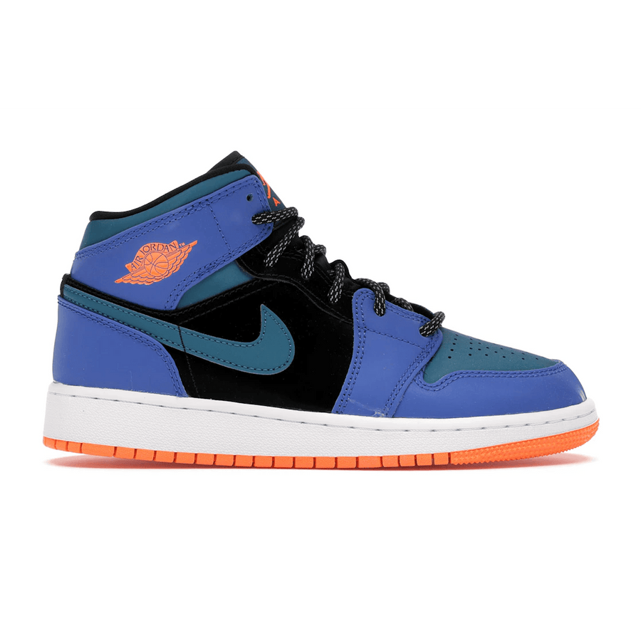 Air Jordan 1 Mid Racer Blue Green Abyss — 36